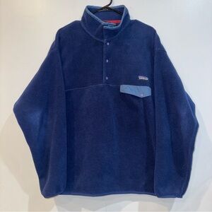 Vintage Patagonia Synchilla Navy Fleece Men Large